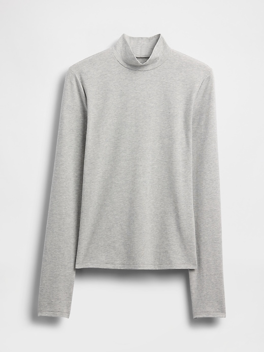 t-shirt a collo alto in jersey closeknit
