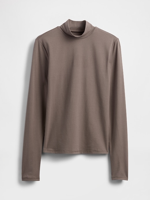 t-shirt a collo alto in jersey closeknit