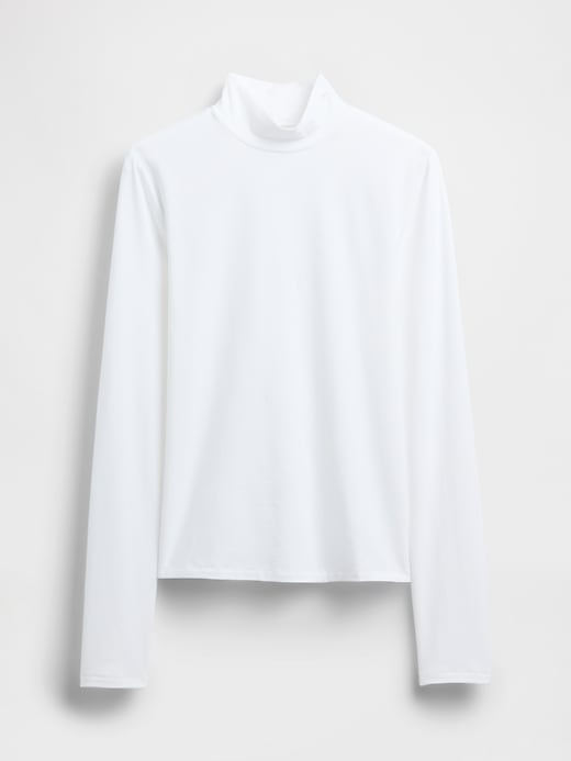 t-shirt a collo alto in jersey closeknit