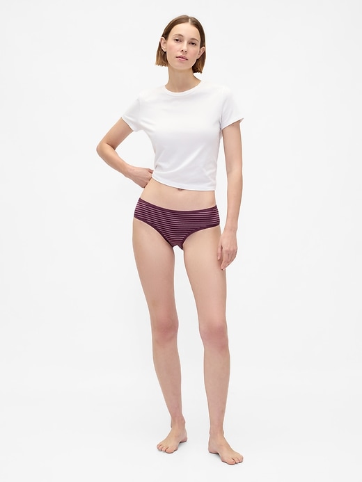 pantaloni a vita bassa in cotone elasticizzato biologico