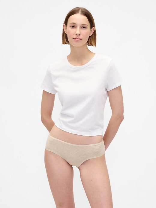pantaloni a vita bassa in cotone elasticizzato biologico