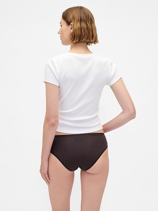 pantaloni a vita bassa in cotone elasticizzato biologico