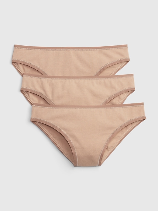 slip bikini in cotone elasticizzato biologico confezione da 3
