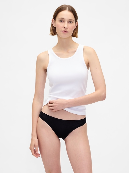 slip bikini in cotone elasticizzato biologico confezione da 3