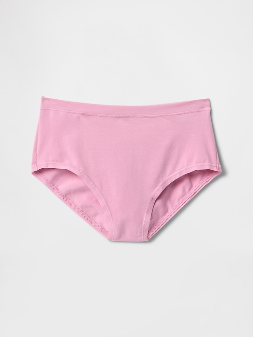 bikini a vita alta in cotone elasticizzato biologico