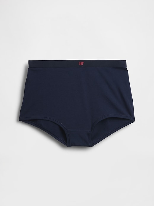 shorty a vita alta in cotone elasticizzato biologico