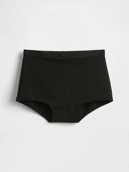 shorty a vita alta in cotone elasticizzato biologico