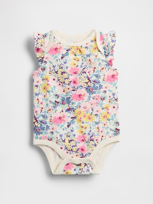 body con volant in cotone biologico baby first favorites