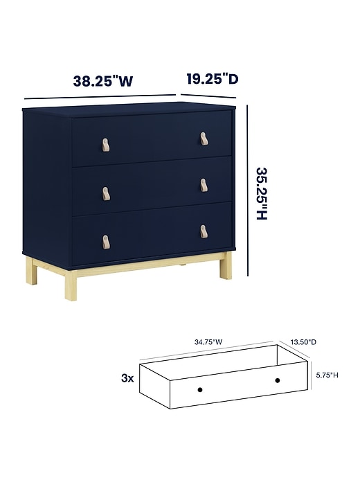 babygap legacy pulls cassettiera a 3 cassetti