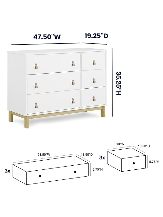 babygap legacy pulls cassettiera a 6 cassetti