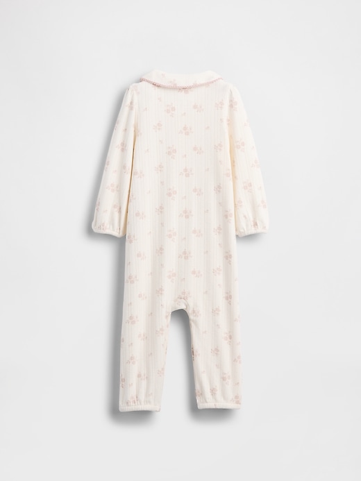 baby softspun pointelle costume intero senza piedi