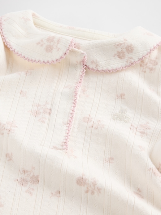 baby softspun pointelle costume intero senza piedi