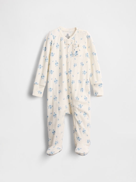 tutina con piedini in tessuto pointelle softspun per neonati