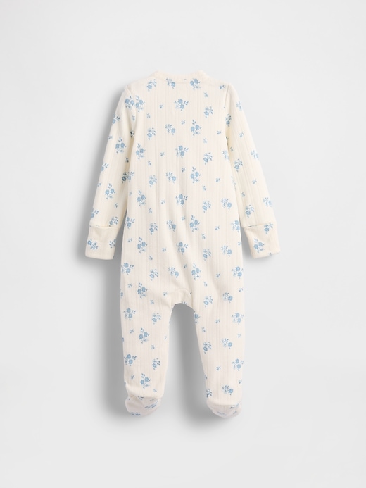 tutina con piedini in tessuto pointelle softspun per neonati