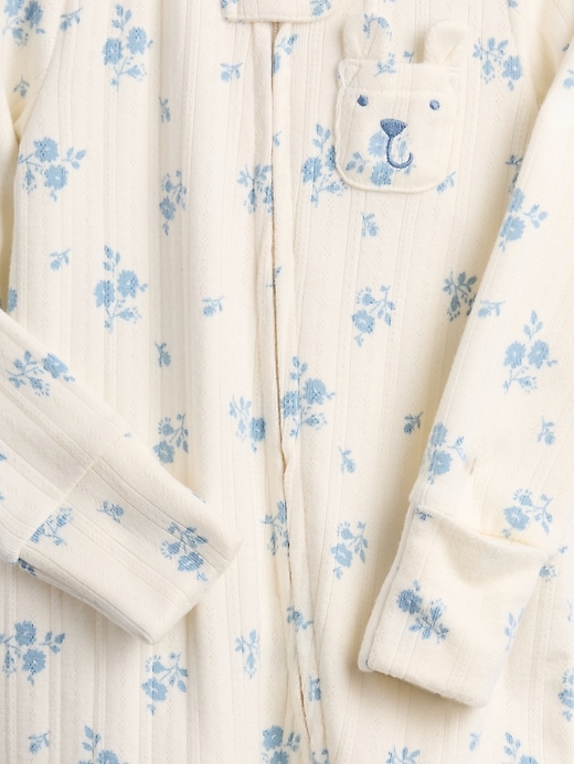 tutina con piedini in tessuto pointelle softspun per neonati