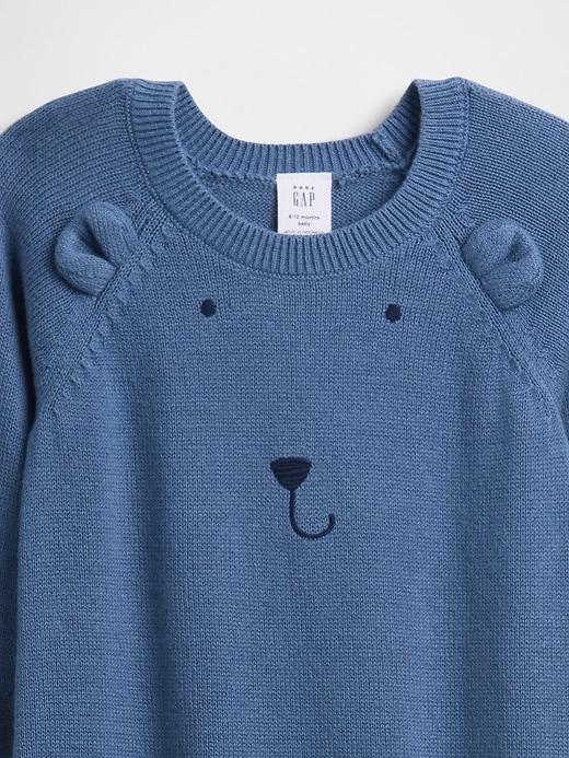 maglione intero a forma di orsetto