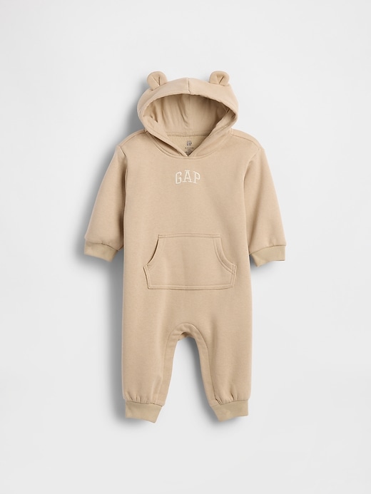 felpa con cappuccio e logo baby vintagesoft in un unico pezzo