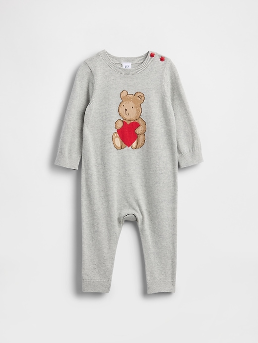 maglione a forma di cuore con orsetto baby brannan pezzo unico