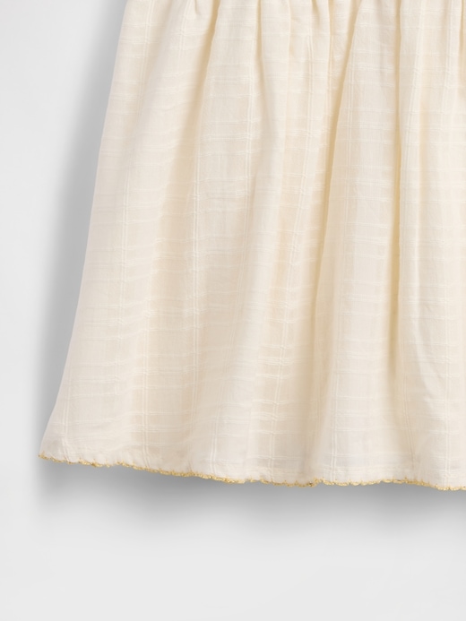 vestito con spalline annodate ricamate per neonati