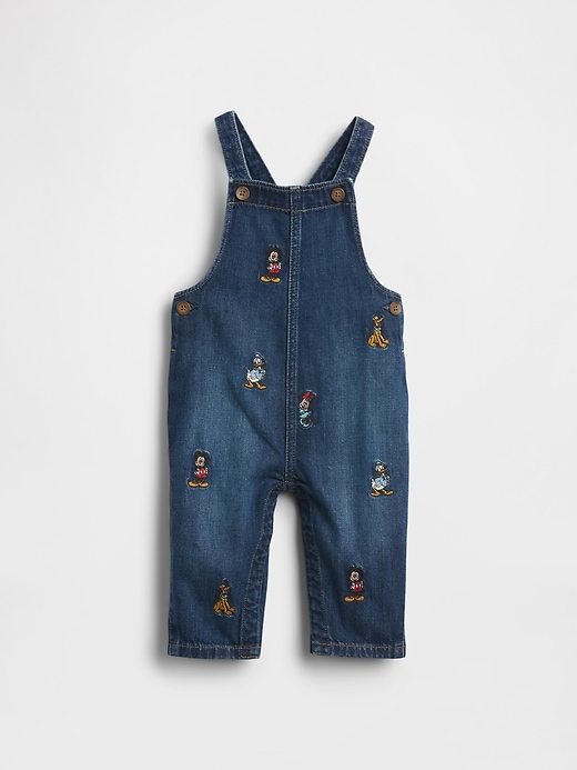 salopette in denim per neonati gap × disney