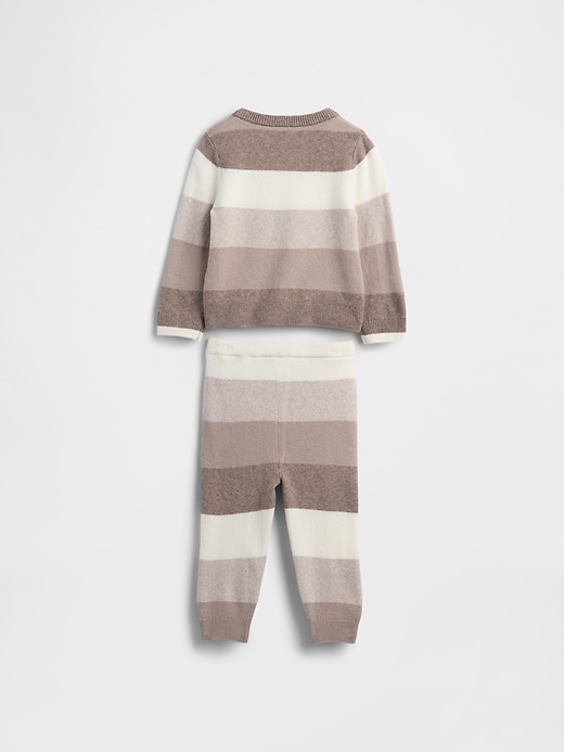 completo maglione a righe baby cashsoft