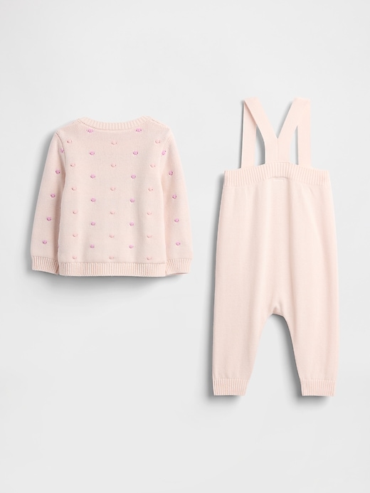 completo cardigan e maglione per neonato