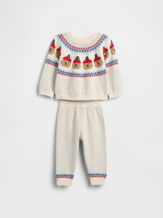 completo maglione fair isle per orsetto