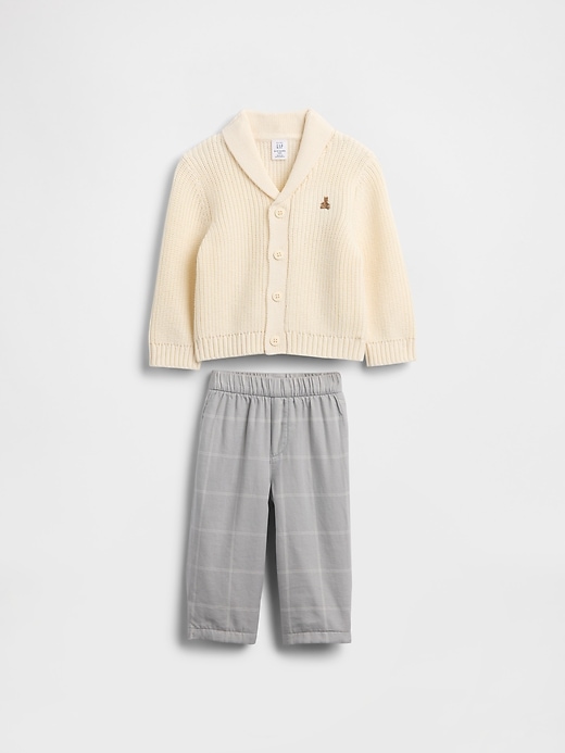 completo con cardigan e scialle per neonati