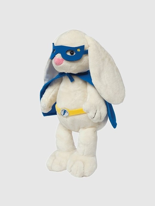 peluche coniglietto supereroe