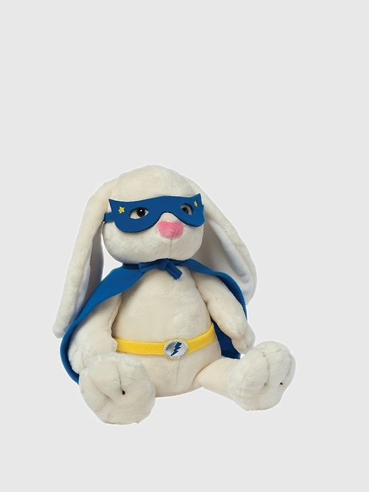 peluche coniglietto supereroe
