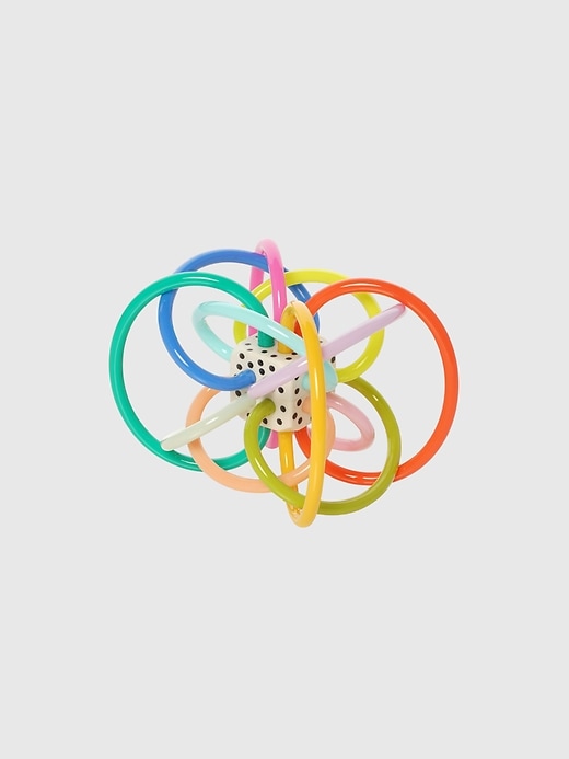 sonaglio e giocattolo sensoriale per la dentizione winkel colorpop