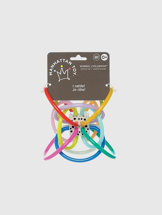 sonaglio e giocattolo sensoriale per la dentizione winkel colorpop