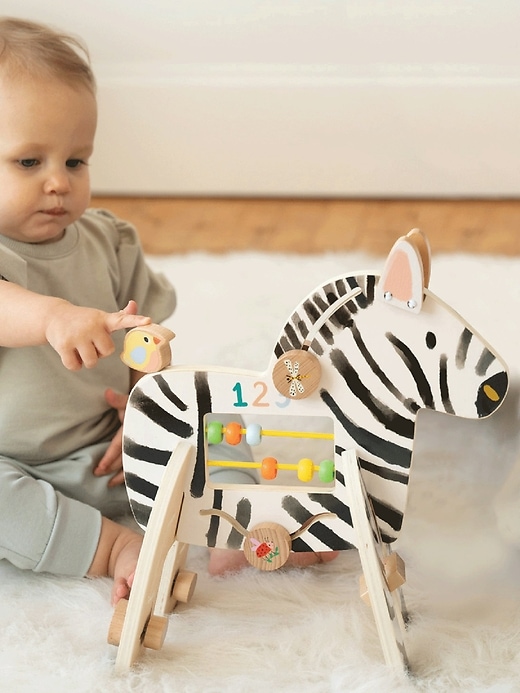giocattolo attività safari zebra