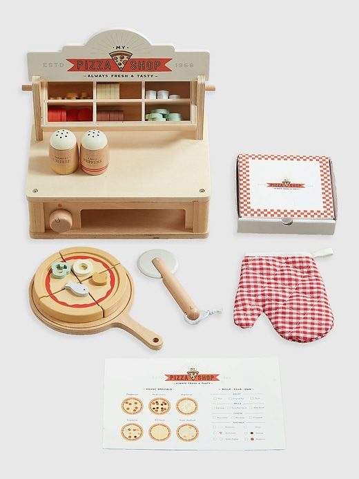il mio set di giocattoli per forno per pizza