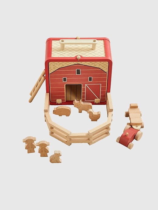 porta con me il giocattolo della fattoria