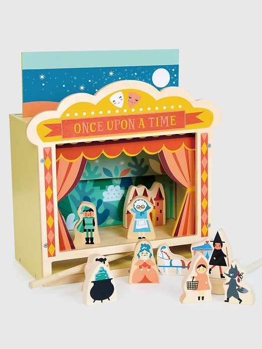 giocattolo teatrale da tavolo in legno