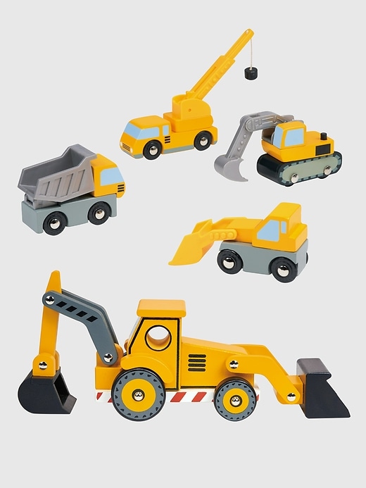 pacchetto di giocattoli per bambini con veicoli da costruzione