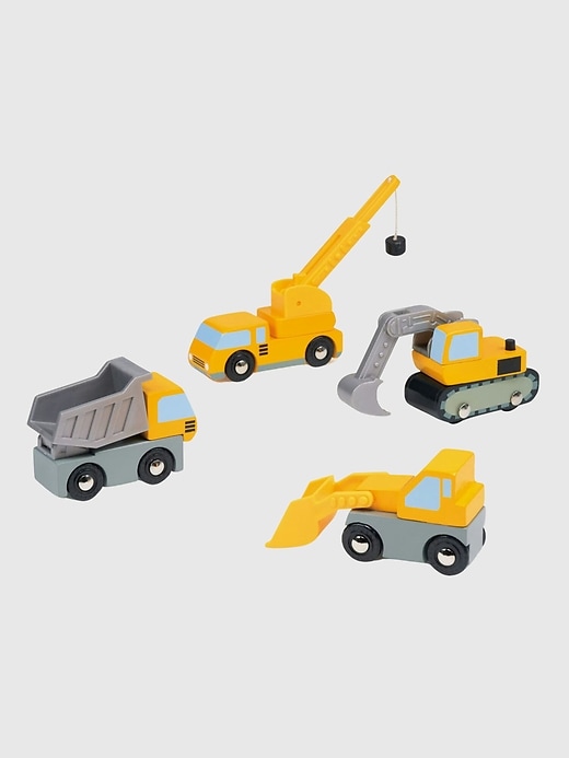 pacchetto di giocattoli per bambini con veicoli da costruzione