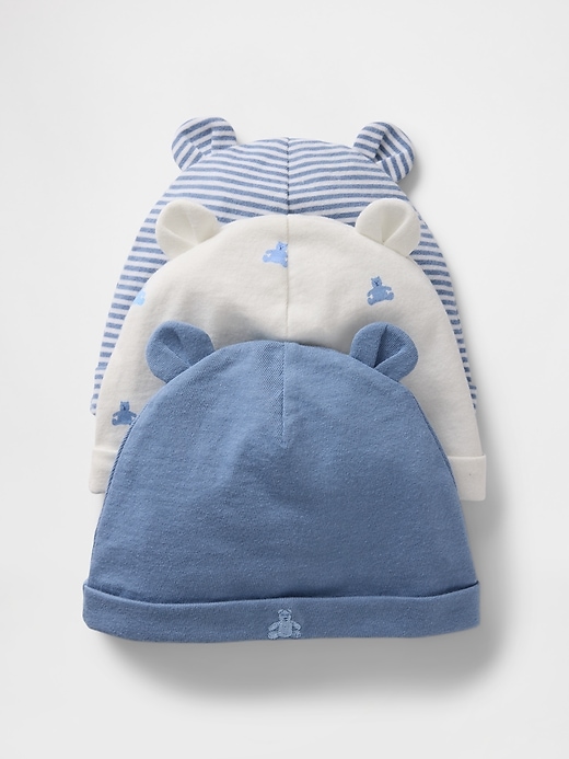 berretto in cotone biologico baby first favorites confezione da 3