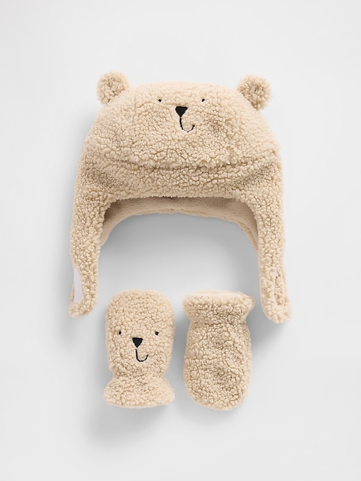 set di cappello e guanti baby sherpa brannan bear