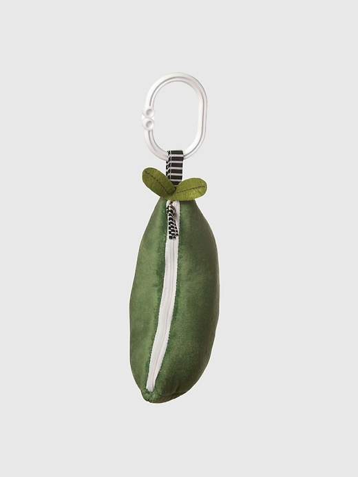 peas in a pod - sonaglio e giocattolo da viaggio con cigolio per bambini