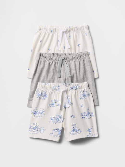 pantaloncini in cotone biologico baby peter rabbit first favorites confezione da 3