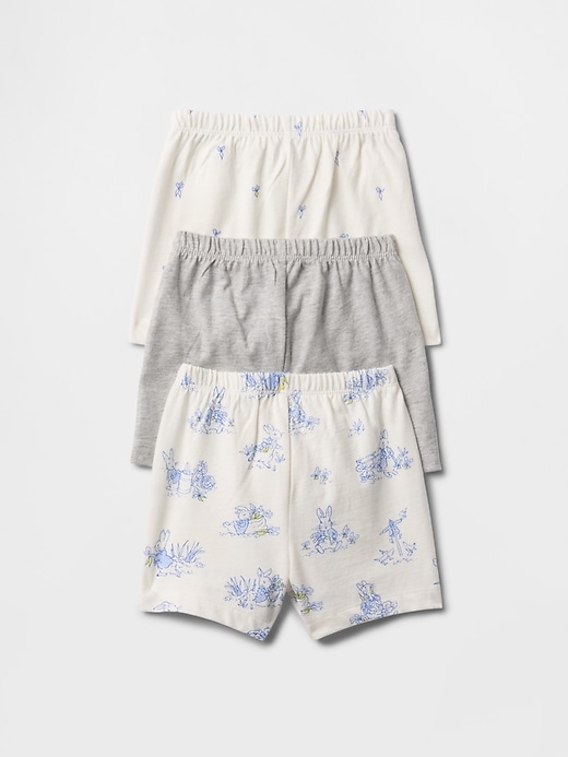 pantaloncini in cotone biologico baby peter rabbit first favorites confezione da 3