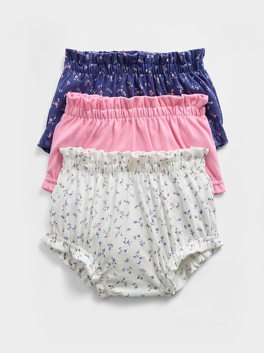 pantaloncini con volant in cotone biologico baby first favorites confezione da 3