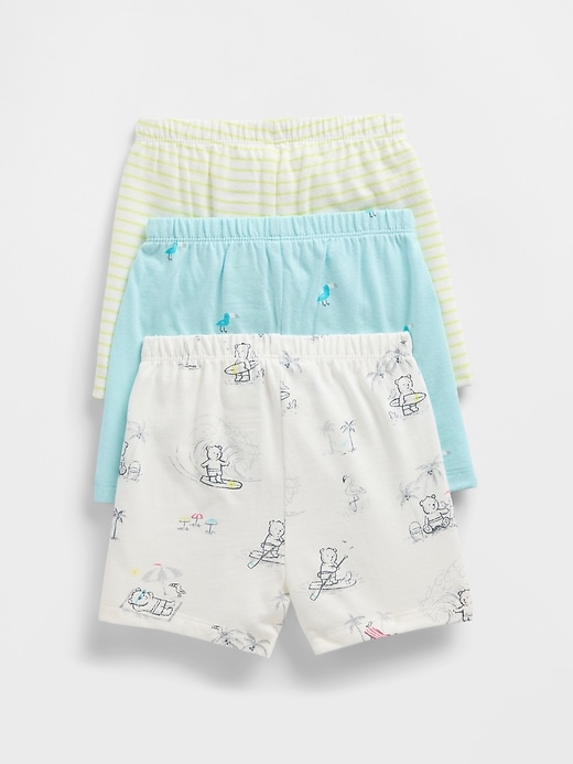 pantaloncini con volant in cotone biologico baby first favorites confezione da 3