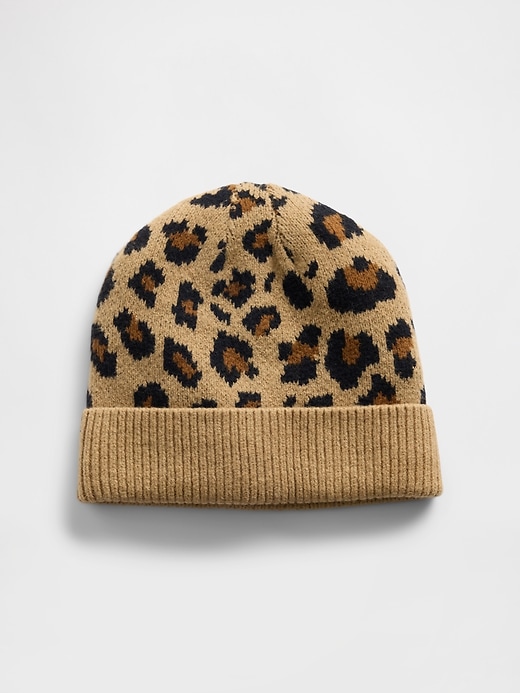 berretto leopardato cashsoft per bambini