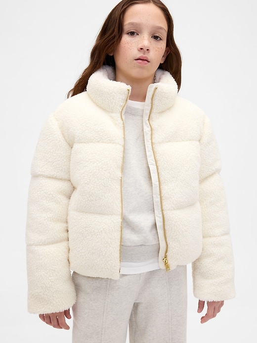 giacca imbottita sherpa per bambini