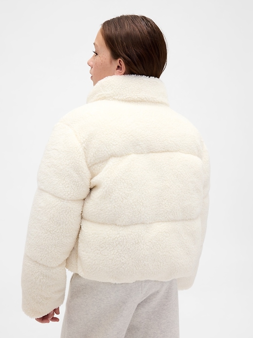 giacca imbottita sherpa per bambini