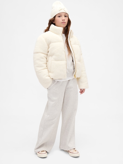 giacca imbottita sherpa per bambini