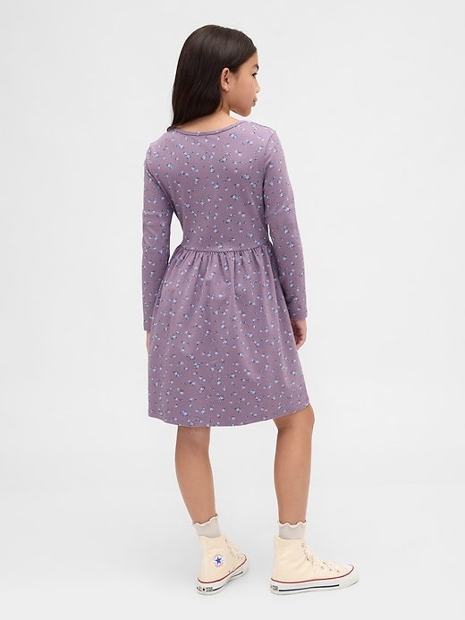 abito in jersey con scollo quadrato per bambini